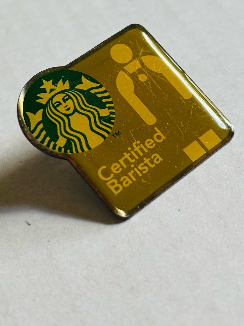Starbucks Certified Barista Pin, Green Siren Logo